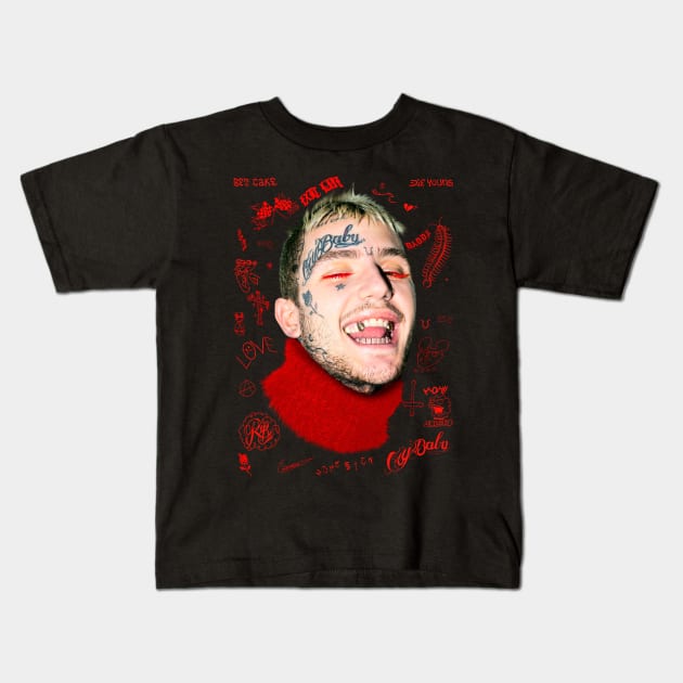 Lil Peep Kids T-Shirt by VanessaBorusse